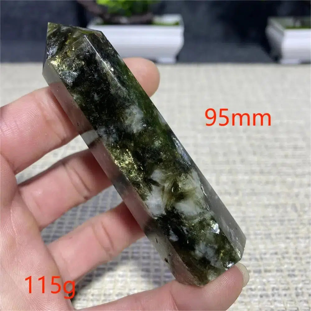 Green Mica Tourmaline Tower