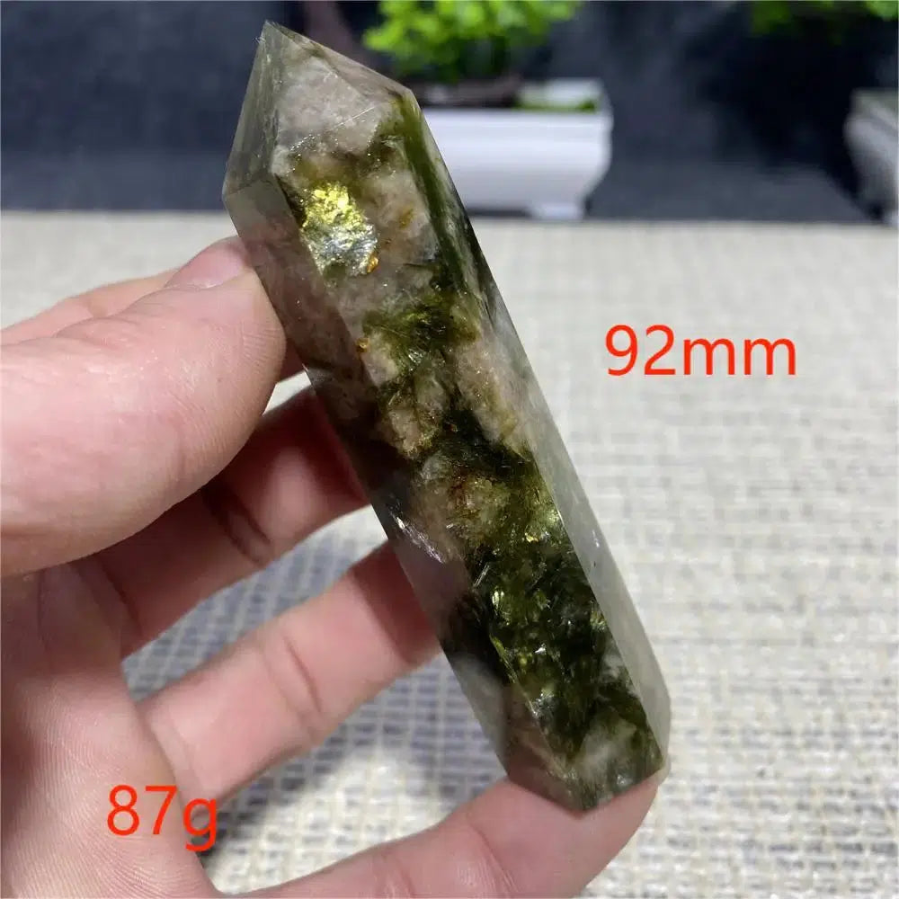 Green Mica Tourmaline Tower