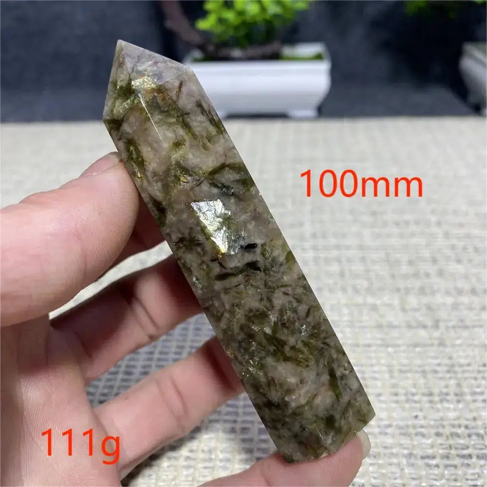 Green Mica Tourmaline Tower