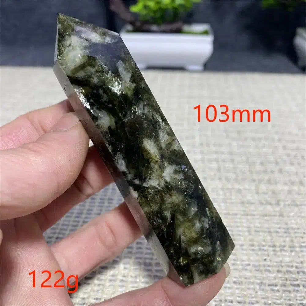 Green Mica Tourmaline Tower