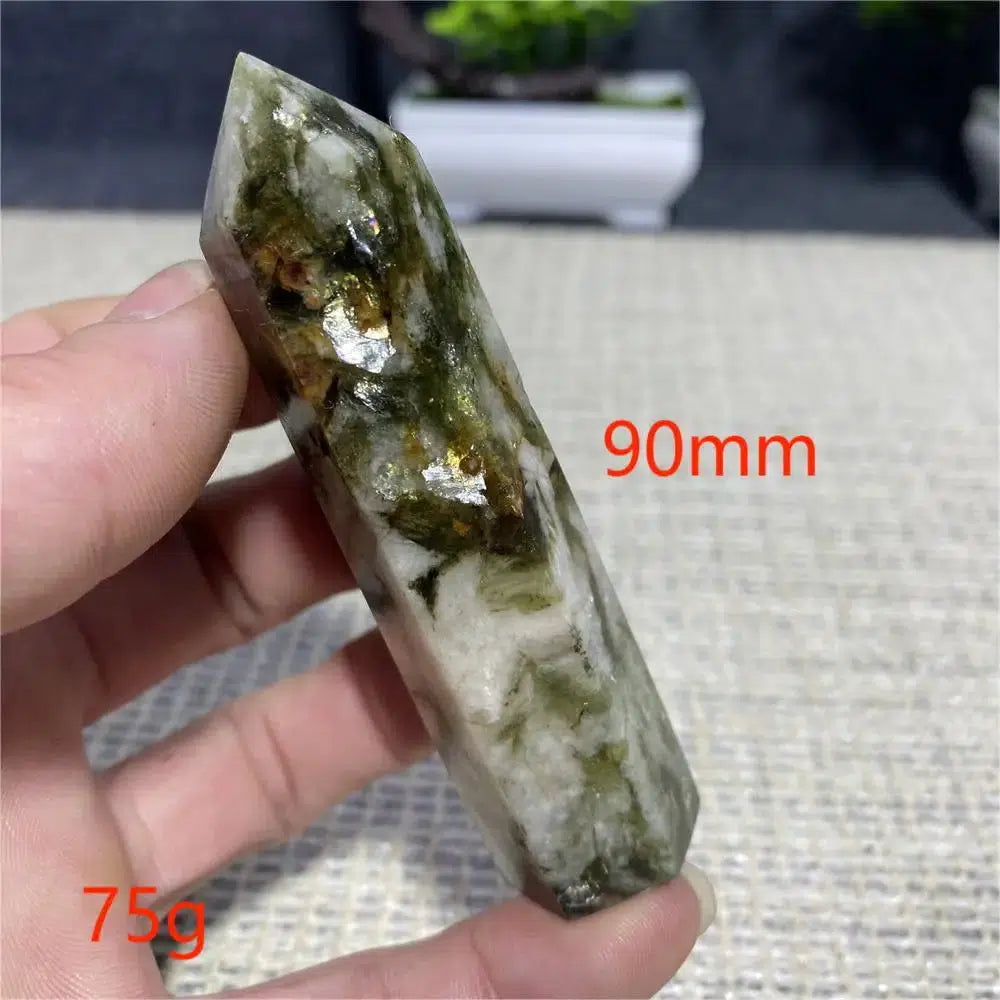 Green Mica Tourmaline Tower