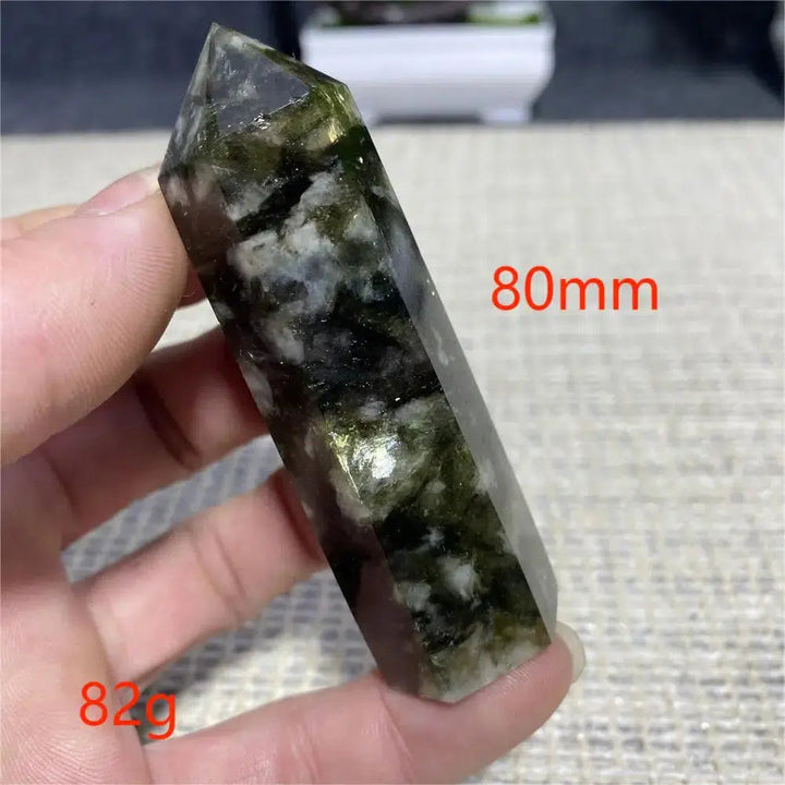 Green Mica Tourmaline Tower