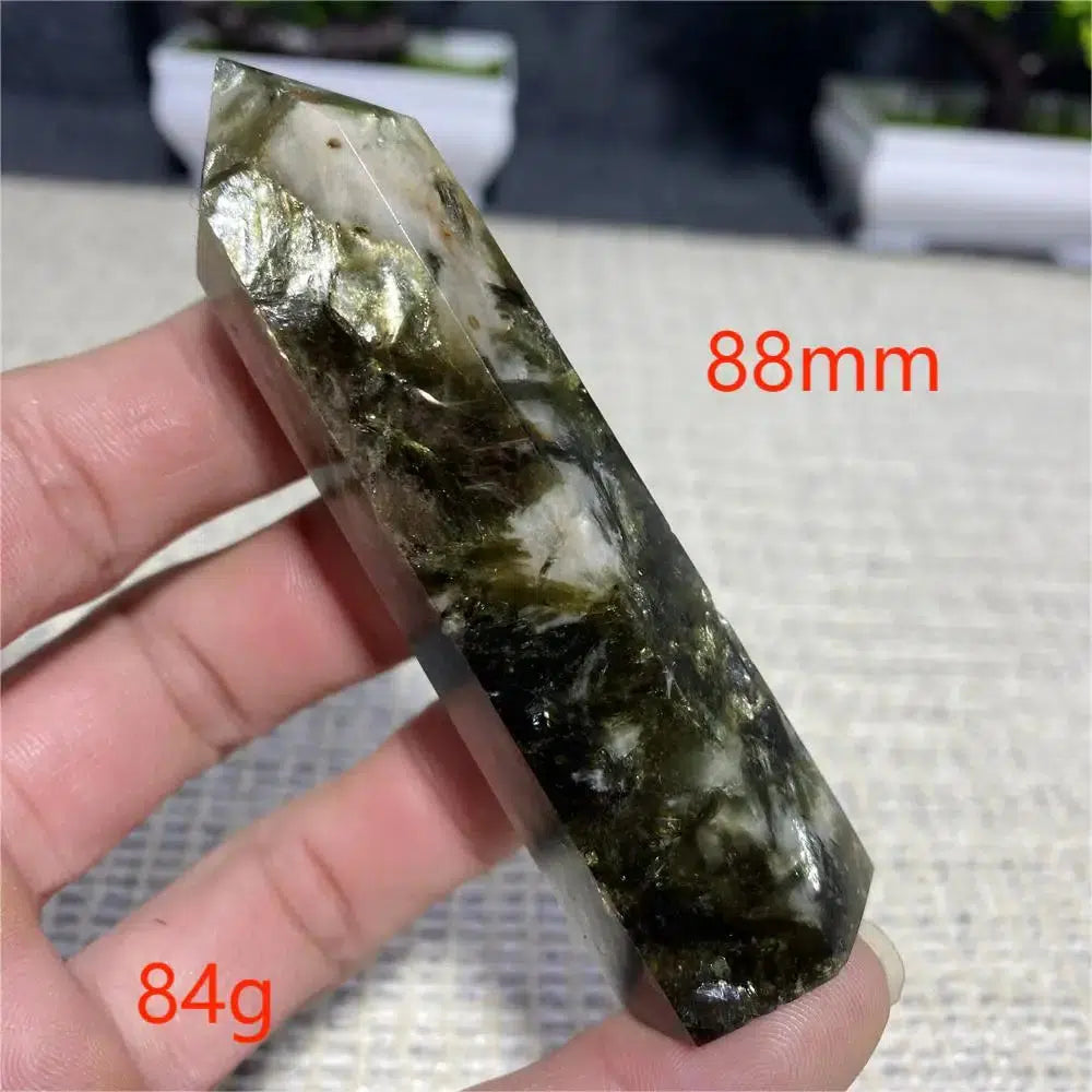 Green Mica Tourmaline Tower