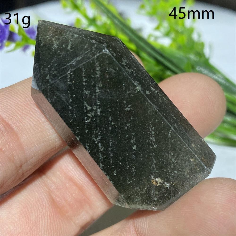 Green Phantom Quartz Hexagon Prism Point