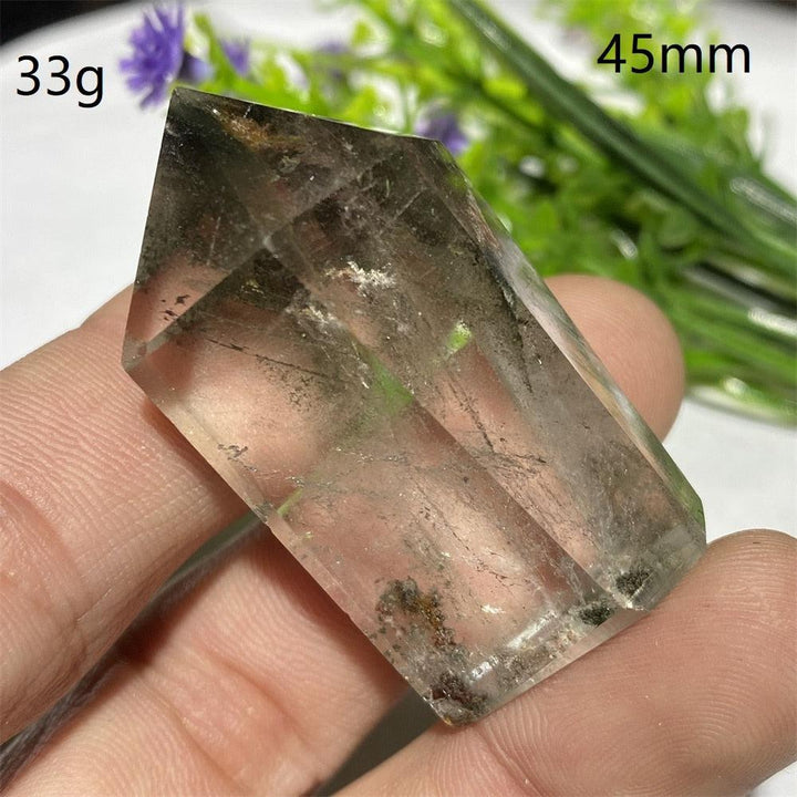 Green Phantom Quartz Hexagon Prism Point