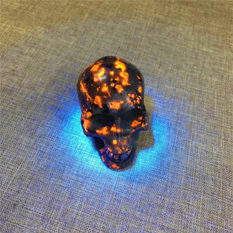 Yooperlite Crystal Halloween Carvings UV Reactive