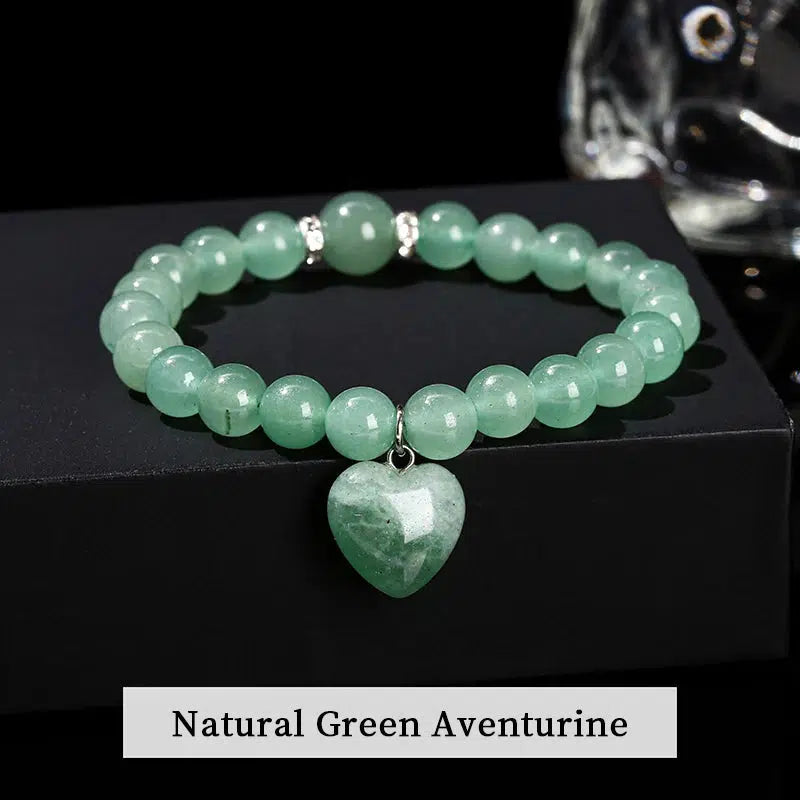 Handmade Crystal Heart Love Bracelet