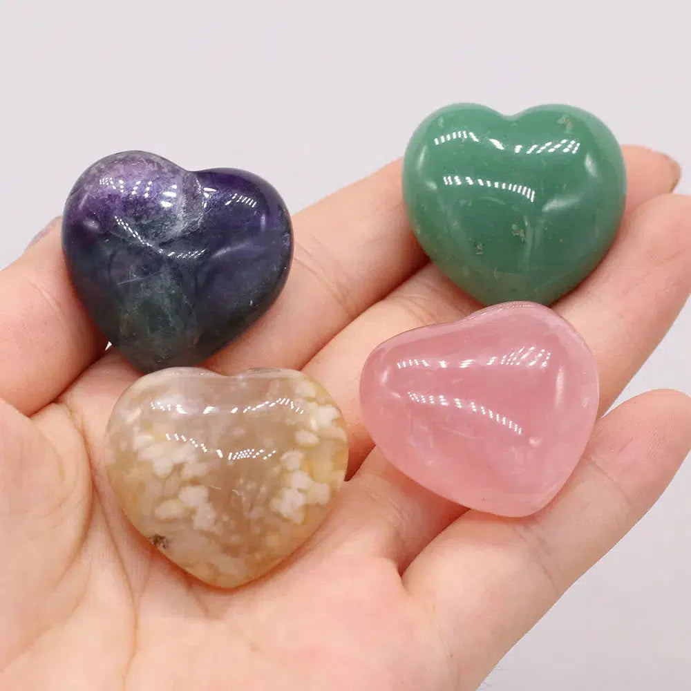 Crystal Hearts In 17 Materials