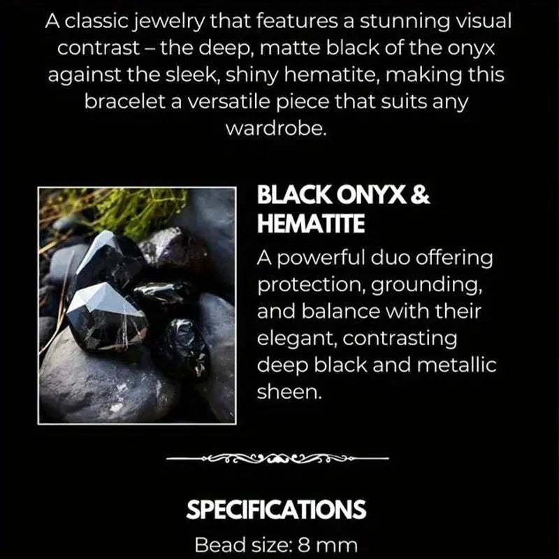 Hematite Bracelet - Contrast, Protection, Grounding Bracelet