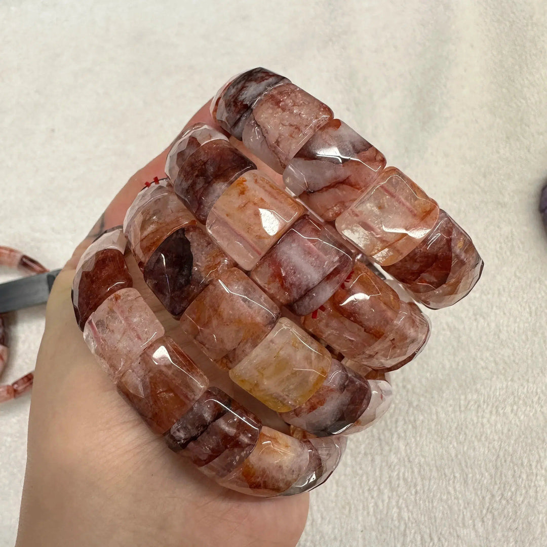 Hematoid Fire Quartz Bracelet