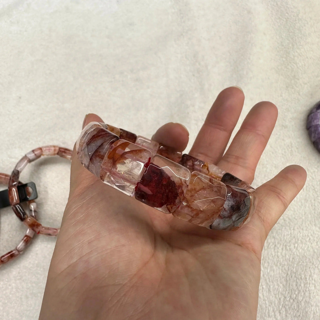 Hematoid Fire Quartz Bracelet