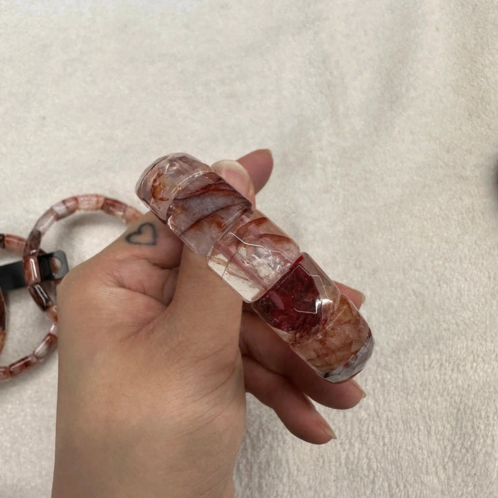 Hematoid Fire Quartz Bracelet