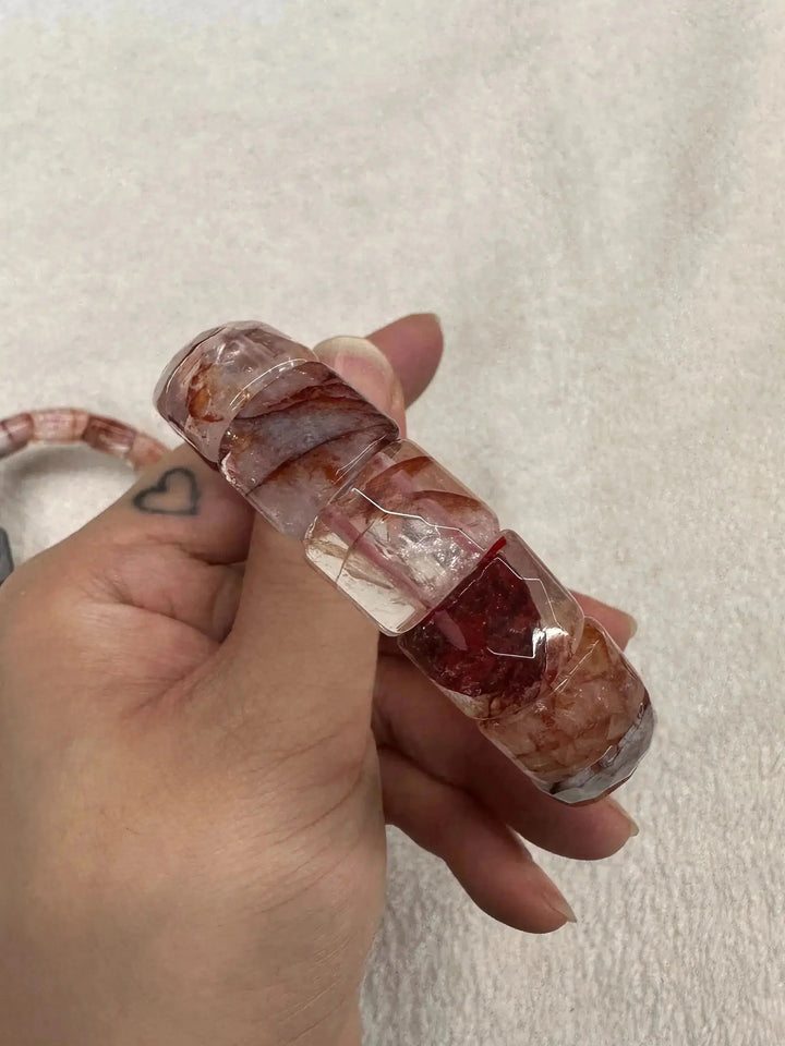 Hematoid Fire Quartz Bracelet