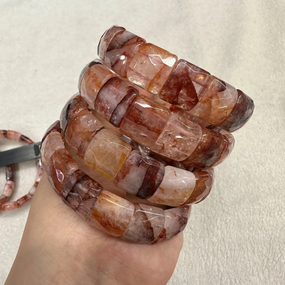 Hematoid Fire Quartz Bracelet