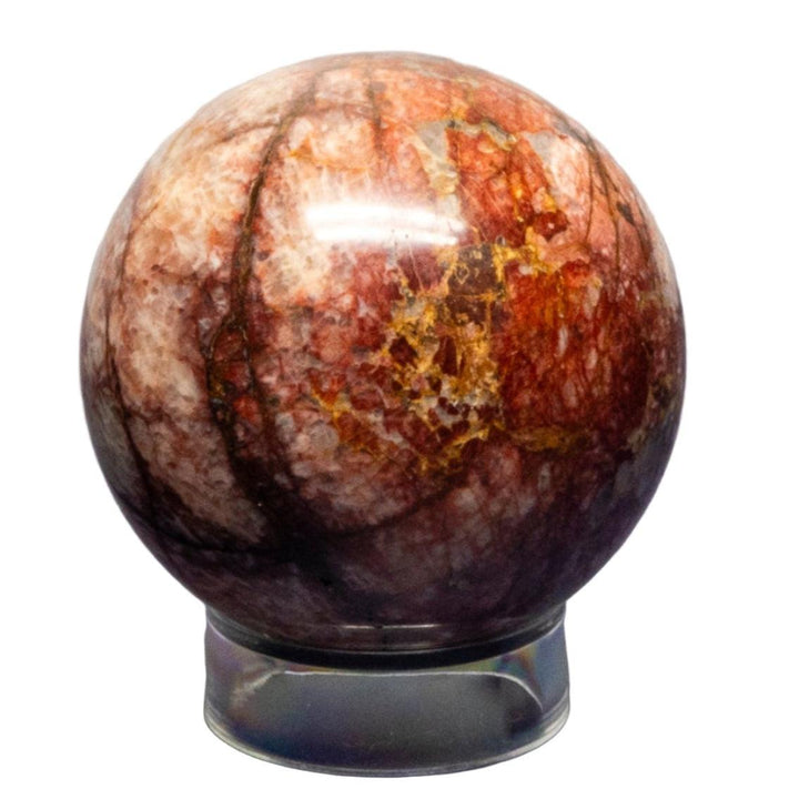 Hematoid "Fire" Quartz Spheres 52-54mm-Spheres-Crystal Destiny-Hematoid Quartz-194g - 52mm Diameter-Crystal Destiny