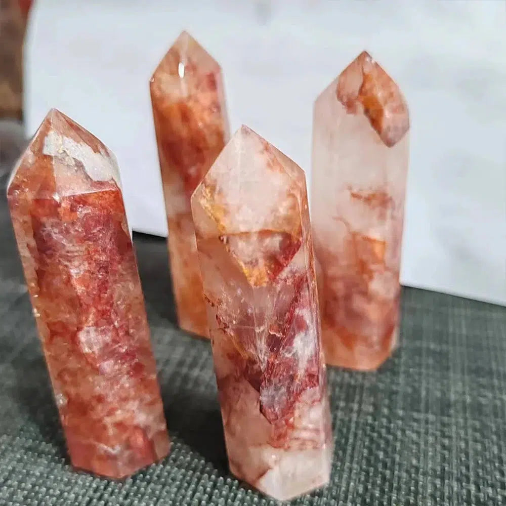 Hematoid “Fire Quartz” Tower