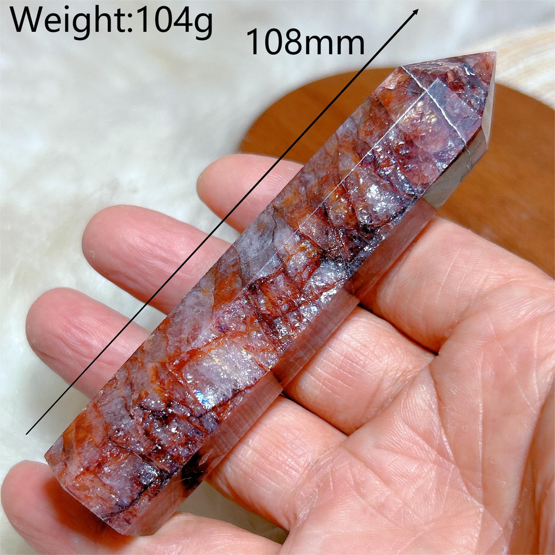 Hematoid Fire Quartz Tower