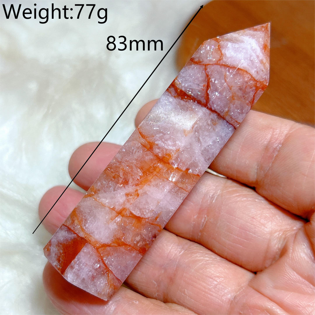 Hematoid Fire Quartz Tower