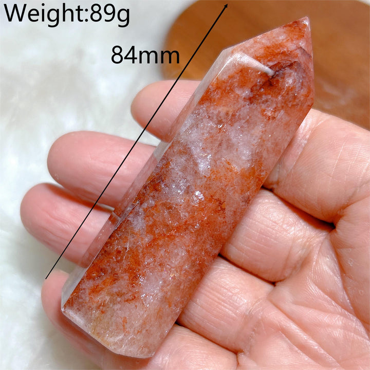 Hematoid Fire Quartz Tower