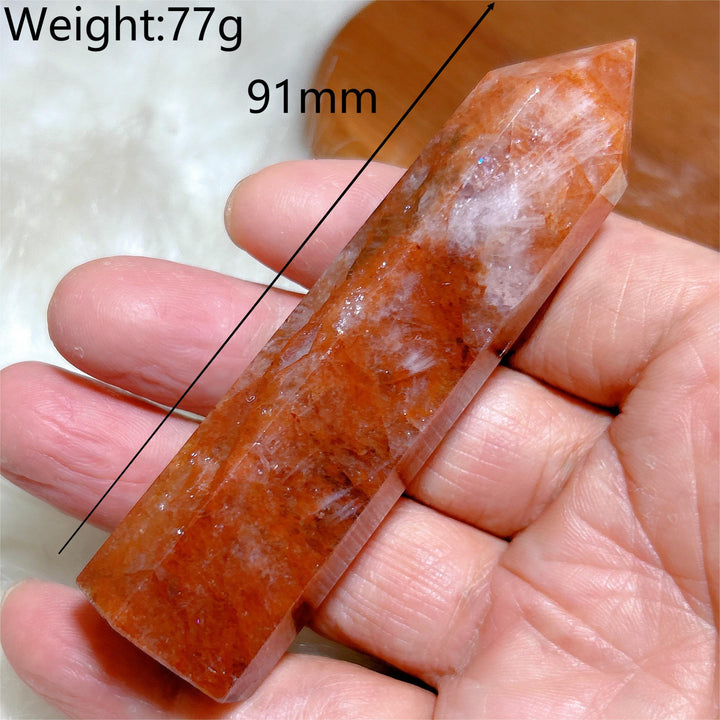 Hematoid Fire Quartz Tower