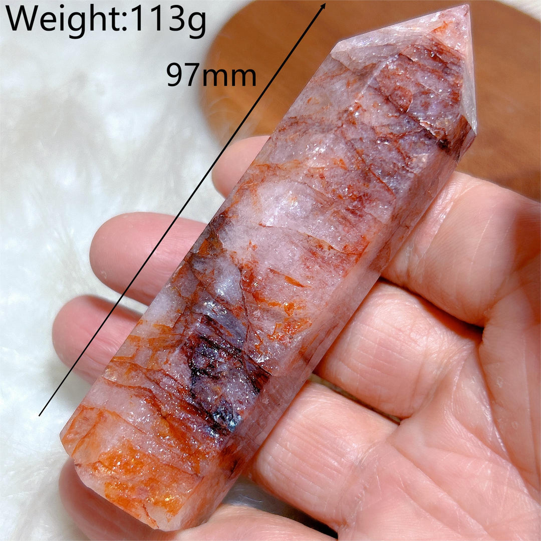 Hematoid Fire Quartz Tower