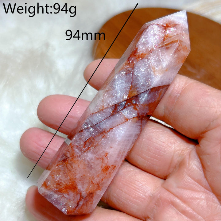 Hematoid Fire Quartz Tower