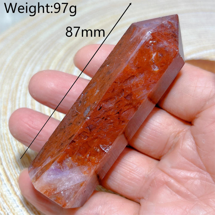 Hematoid Fire Quartz Tower