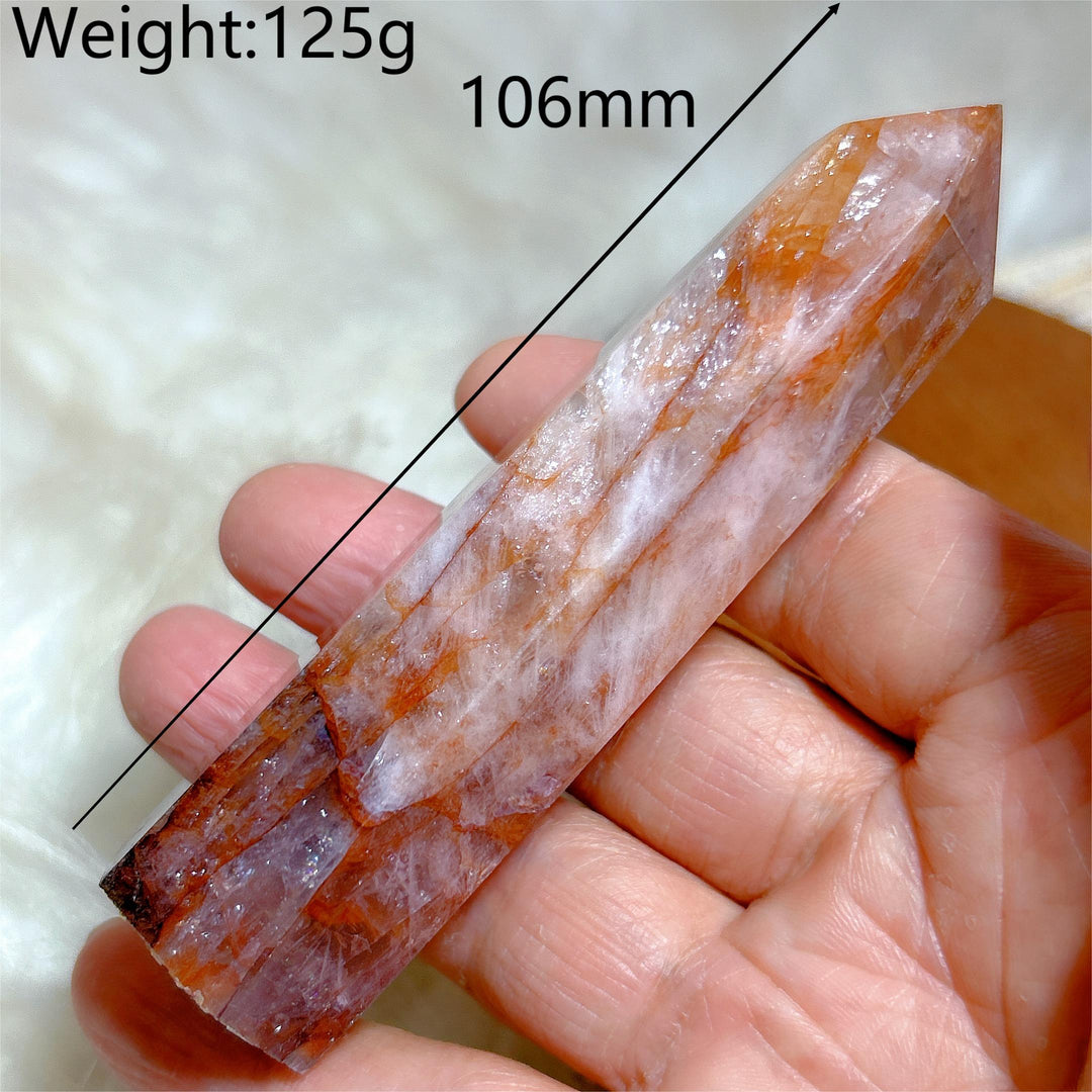 Hematoid Fire Quartz Tower