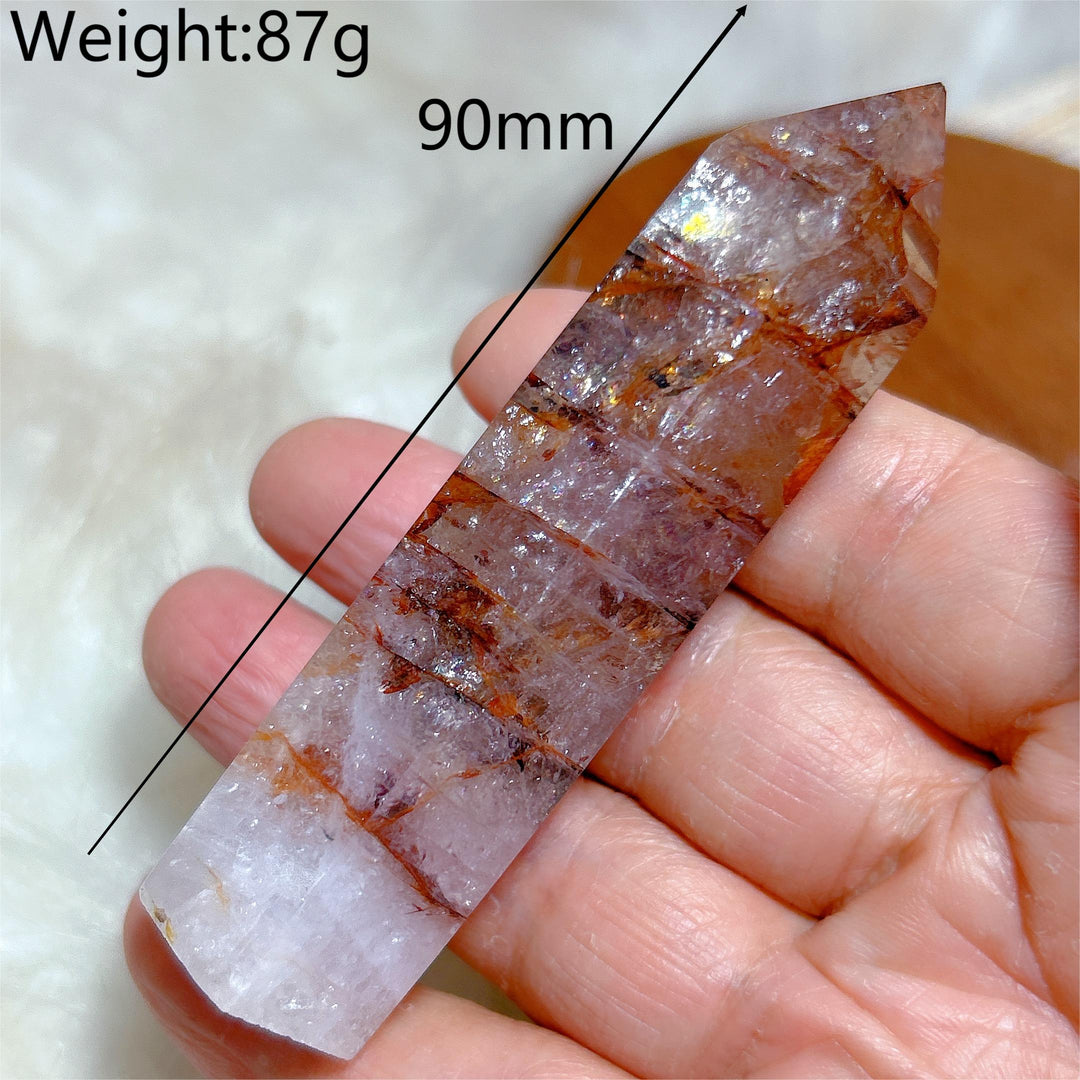 Hematoid Fire Quartz Tower