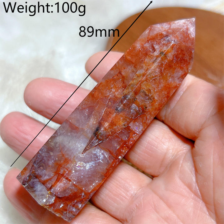 Hematoid Fire Quartz Tower