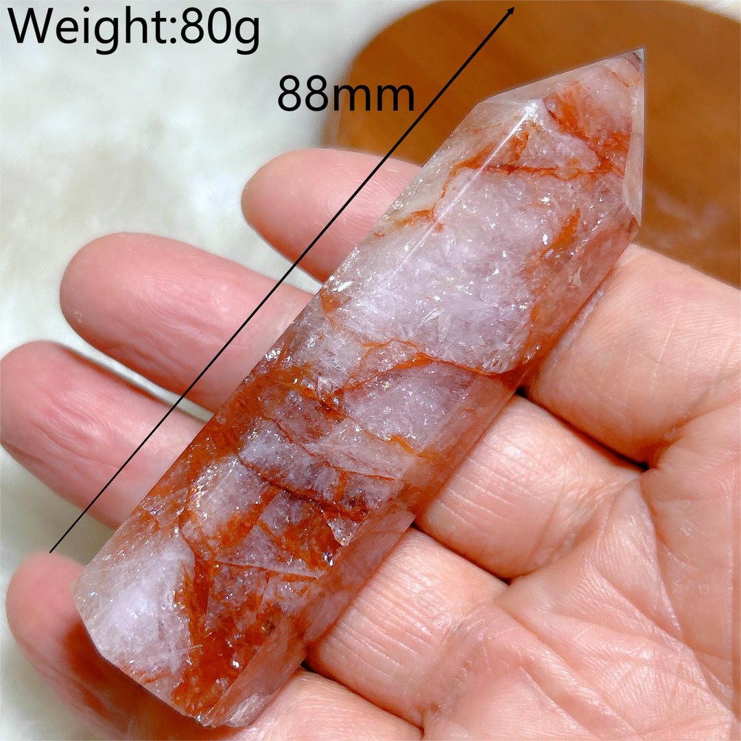 Hematoid Fire Quartz Tower