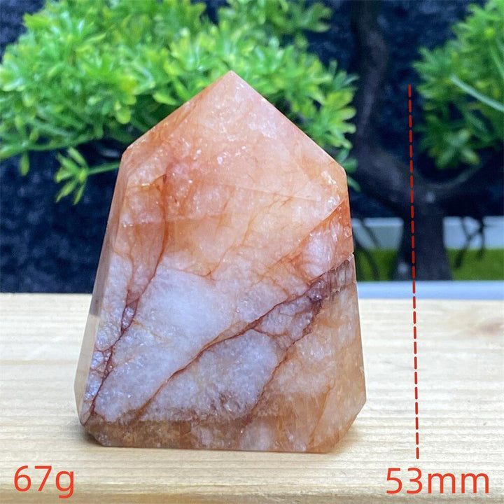 Hematoid Quartz Crystal Tower