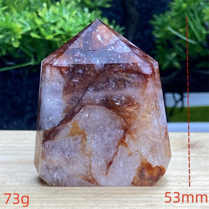 Hematoid Quartz Crystal Tower