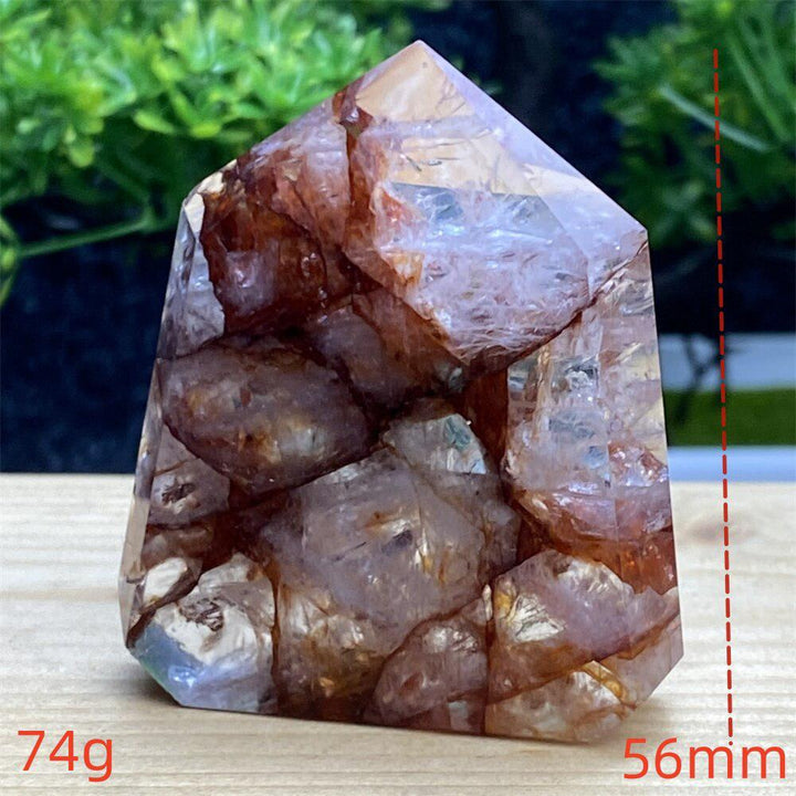 Hematoid Quartz Crystal Tower