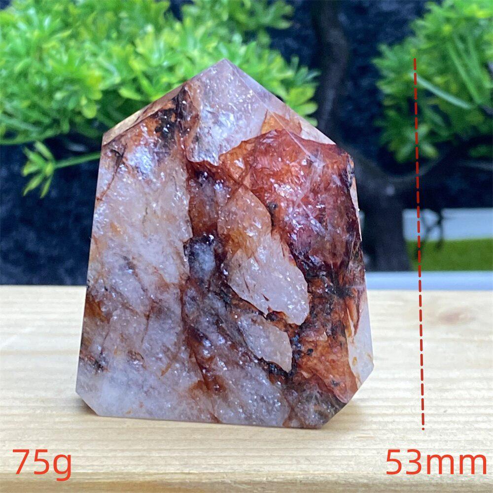 Hematoid Quartz Crystal Tower