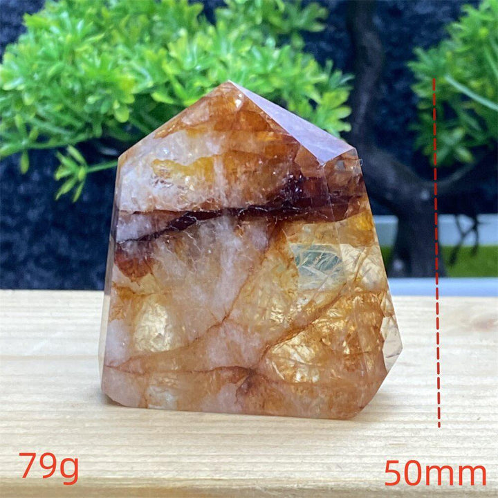 Hematoid Quartz Crystal Tower