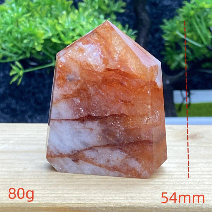 Hematoid Quartz Crystal Tower