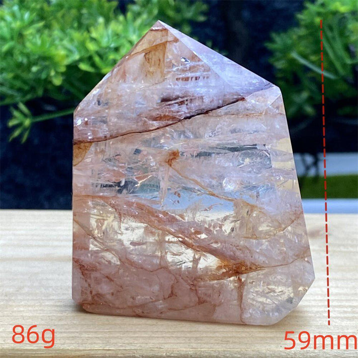 Hematoid Quartz Crystal Tower