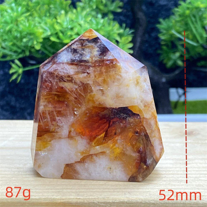 Hematoid Quartz Crystal Tower