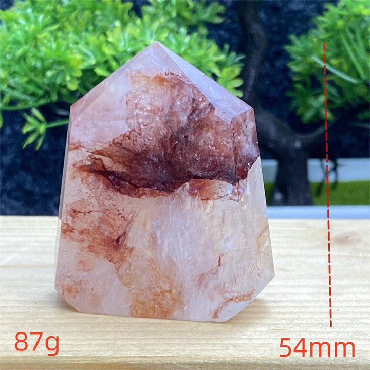 Hematoid Quartz Crystal Tower