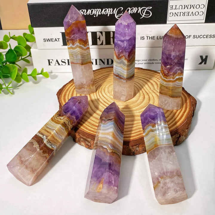 High Quality Amethyst Agate Tower