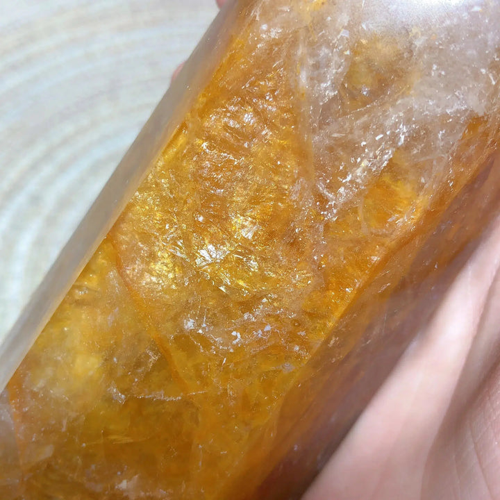 High Quality Golden Healer Quartz Tower