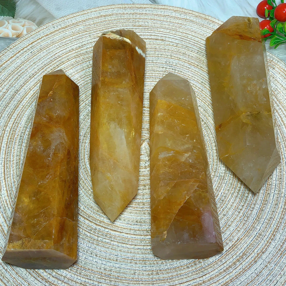 High Quality Golden Healer Quartz Tower