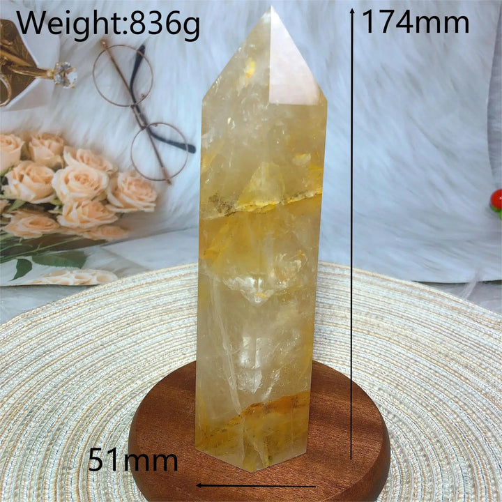 High Quality Golden Healer Quartz Tower