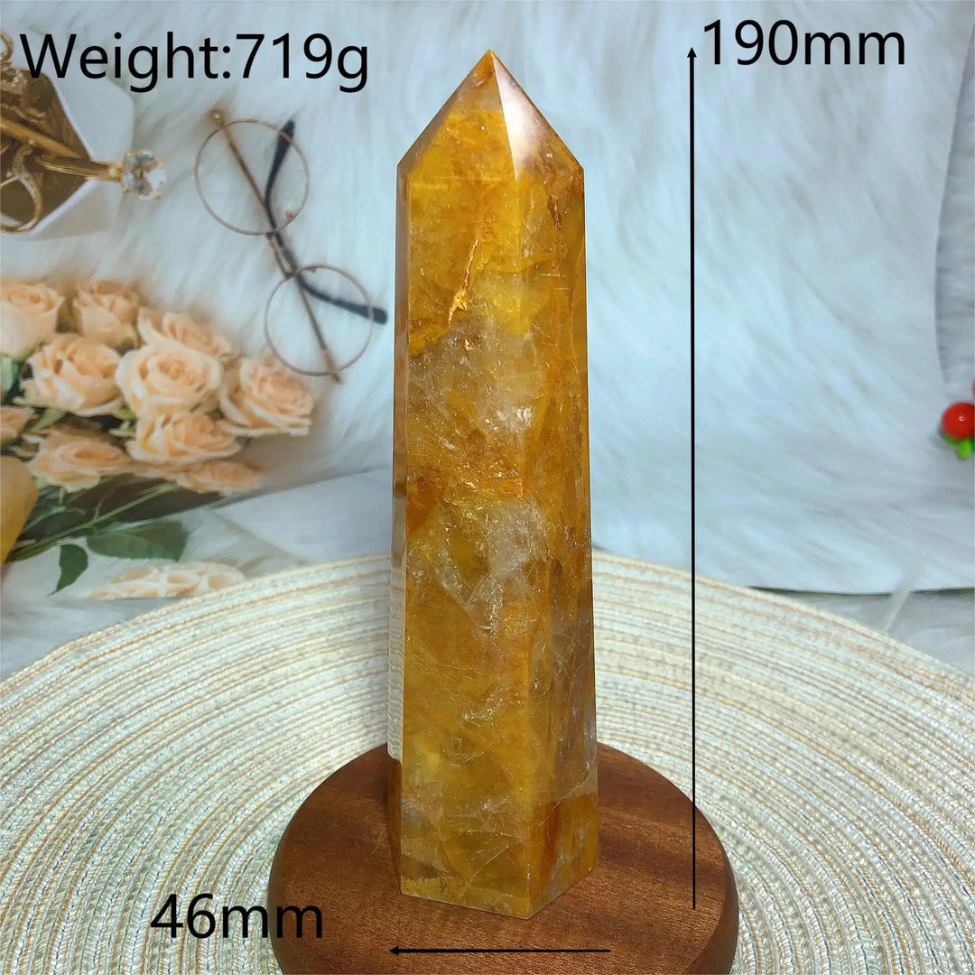 High Quality Golden Healer Quartz Tower