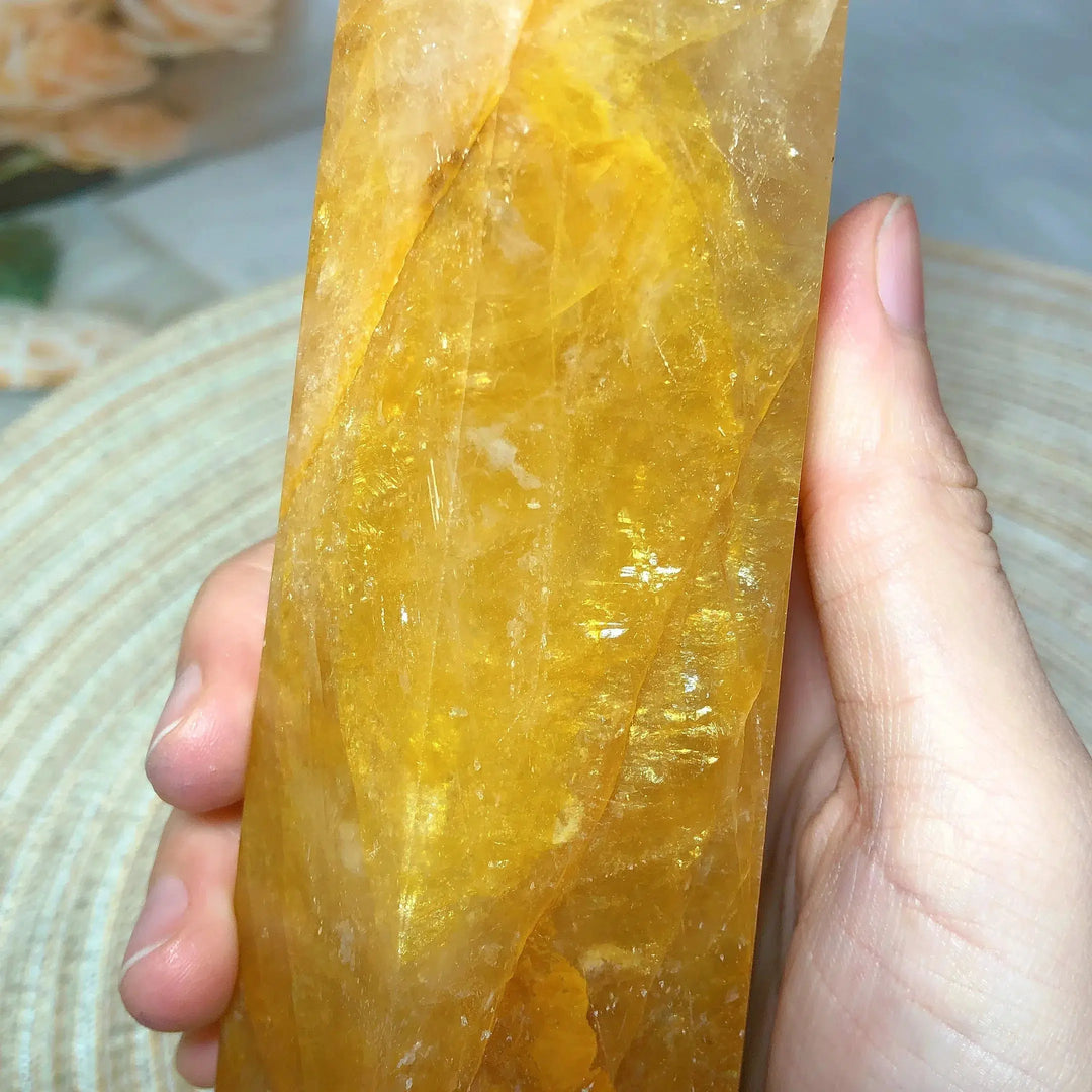 High Quality Golden Healer Quartz Tower