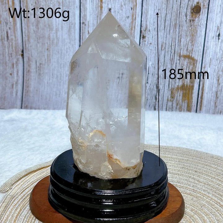 High Quality Natural Clear Quartz Rainbow Point