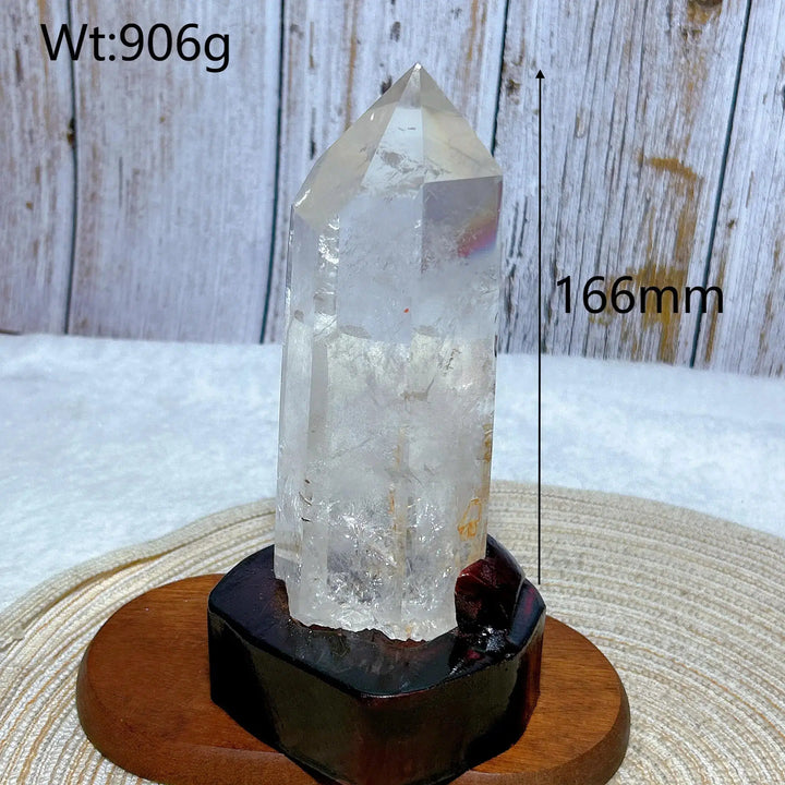 High Quality Natural Clear Quartz Rainbow Point