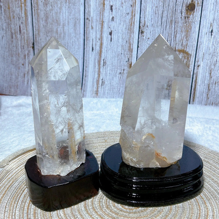 High Quality Natural Clear Quartz Rainbow Point