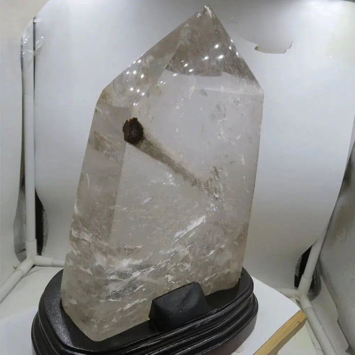 Huge Quartz with Tourmaline Crystal Tower